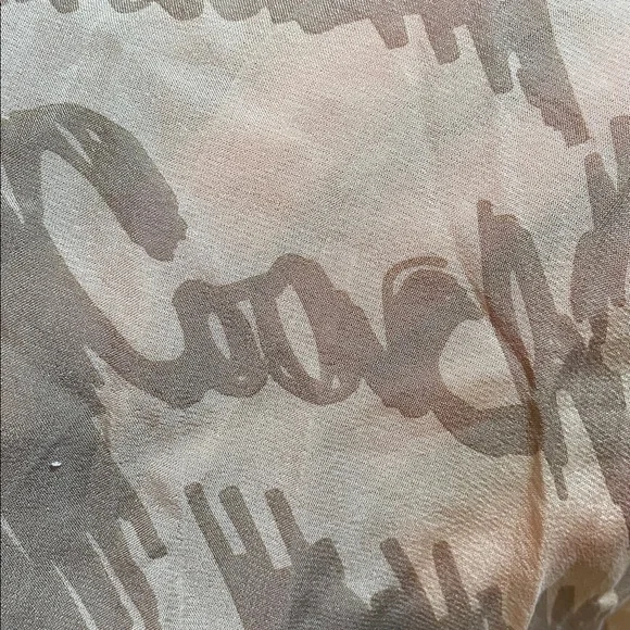 🧣 Coach Silk Rhinestone Logo Scarf — Listing Description - Picture 6 of 6
